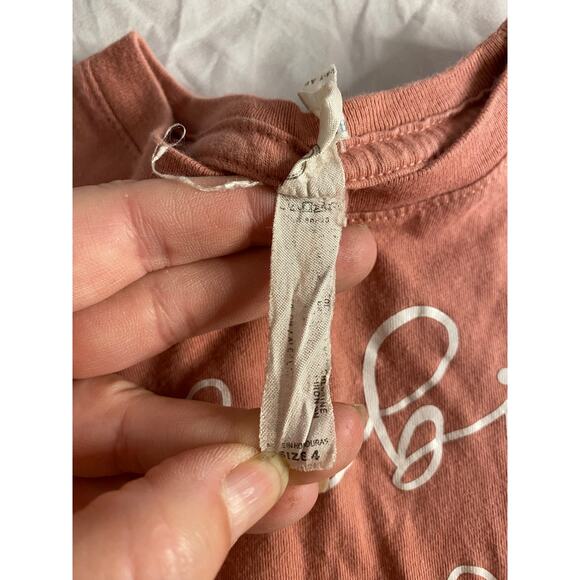 Boho Big Sister Graphic Tee Brown Rabbit Skins 4T - Picture 4 of 5